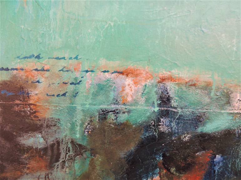 Original Abstract Expressionism Abstract Painting by Eleni Pappa Tsantilis