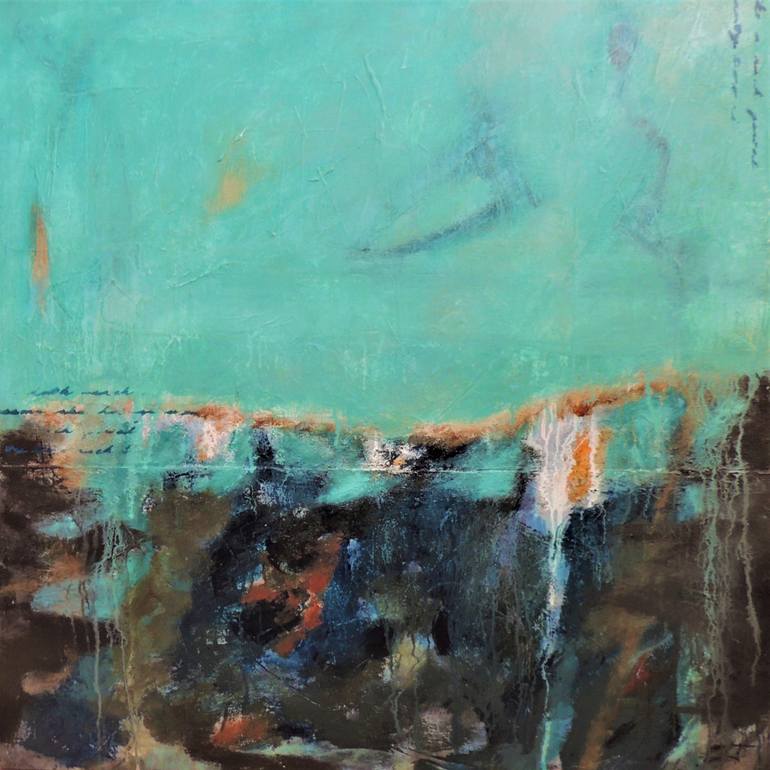 Original Abstract Expressionism Abstract Painting by Eleni Pappa Tsantilis