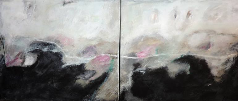 Original Abstract Expressionism Abstract Painting by Eleni Pappa Tsantilis