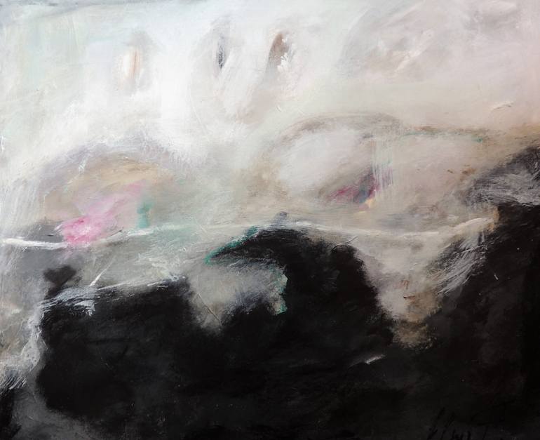 Original Abstract Expressionism Abstract Painting by Eleni Pappa Tsantilis