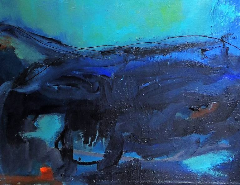 Original Abstract Expressionism Abstract Painting by Eleni Pappa Tsantilis