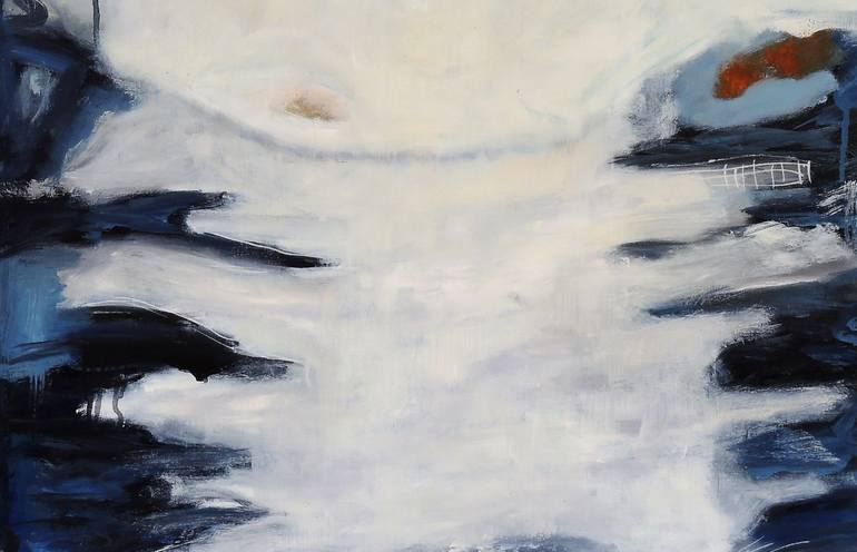 Original Abstract Expressionism Abstract Painting by Eleni Pappa Tsantilis