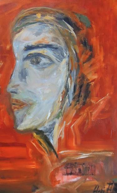 Print of Abstract Expressionism Portrait Paintings by Eleni Pappa Tsantilis