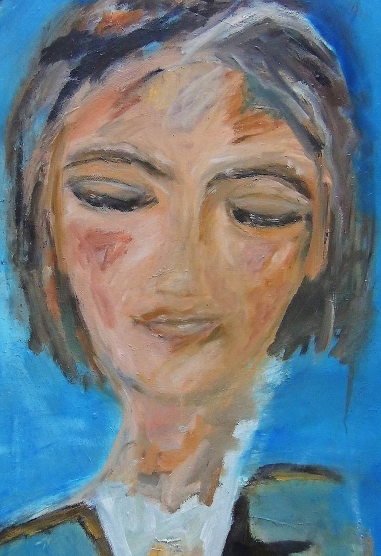 Original Portrait Painting by Eleni Pappa Tsantilis