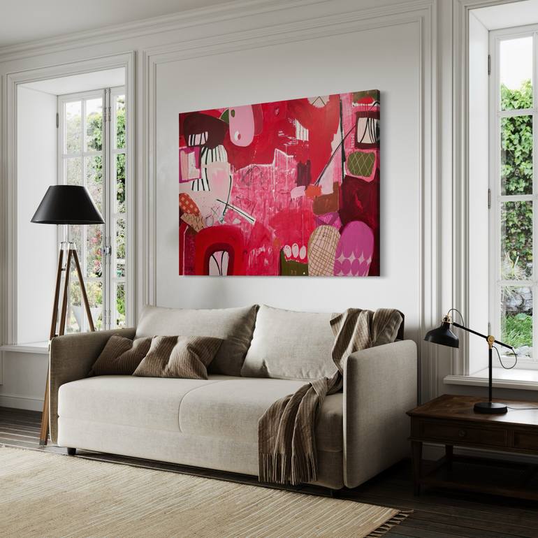 Original Abstract Expressionism Abstract Painting by Sarah Finucane