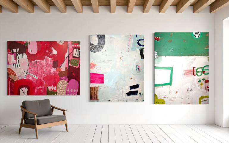 Original Abstract Expressionism Abstract Painting by Sarah Finucane