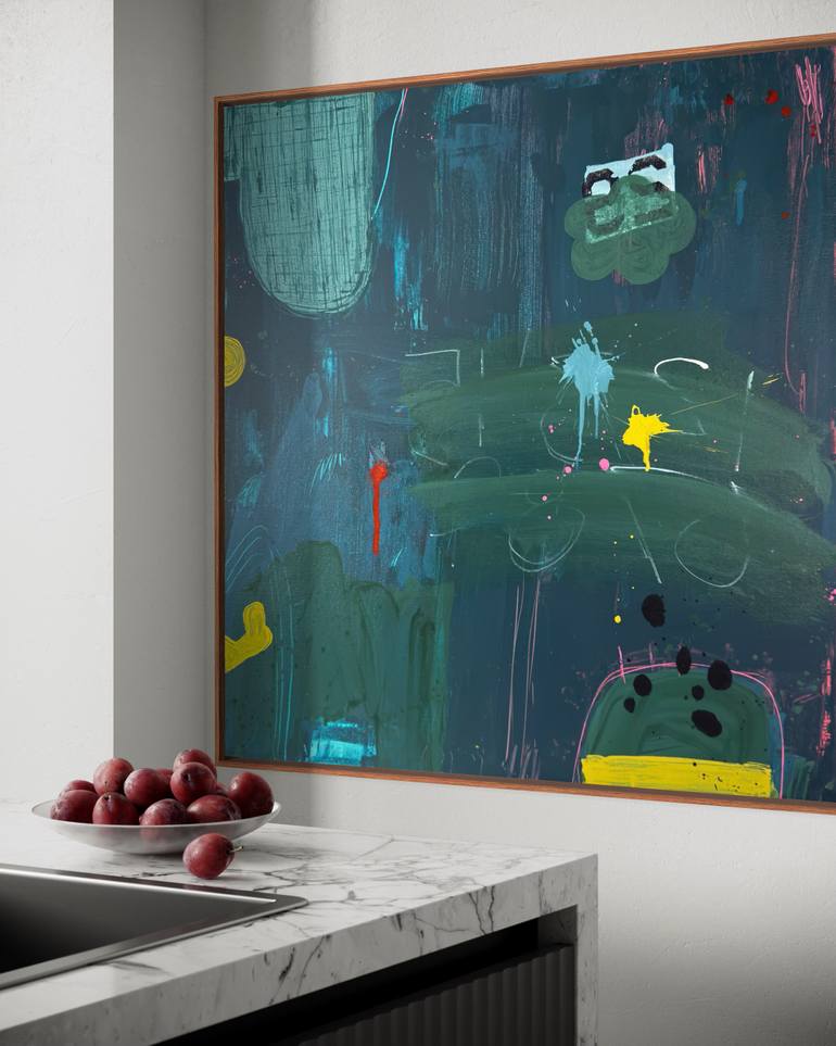 Original Abstract Expressionism Abstract Painting by Sarah Finucane