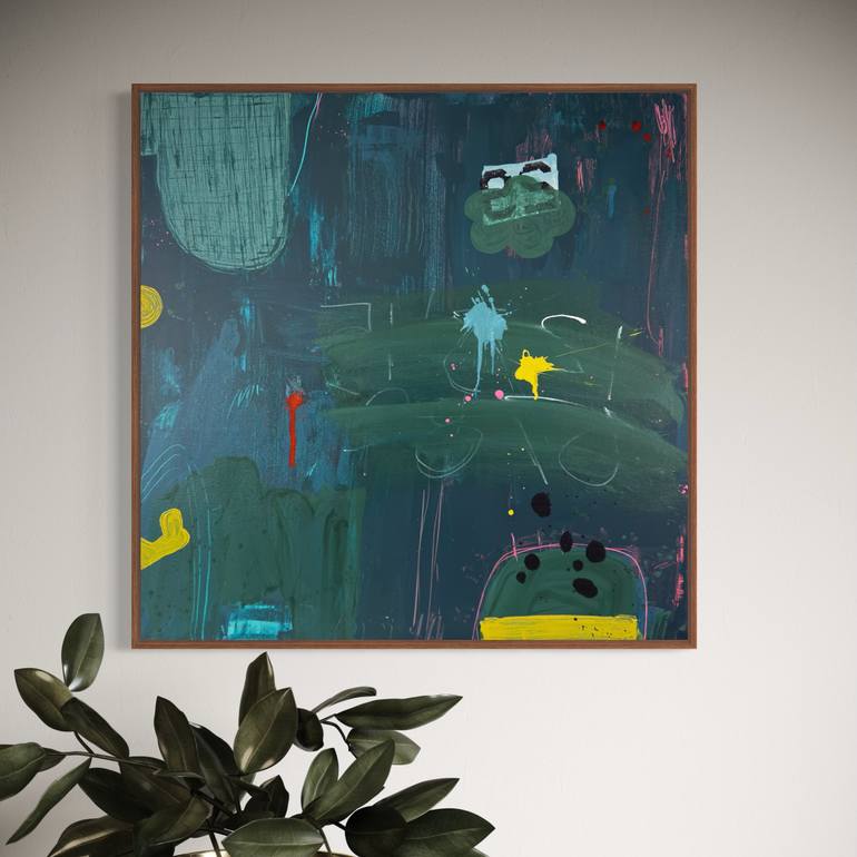 Original Abstract Expressionism Abstract Painting by Sarah Finucane