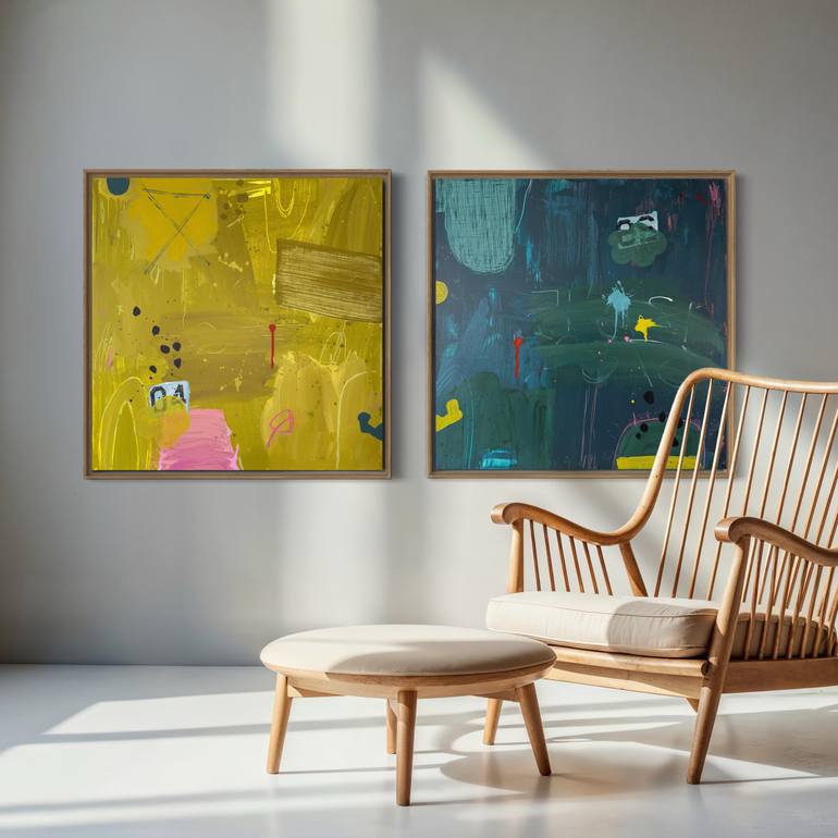 Original Abstract Expressionism Abstract Painting by Sarah Finucane