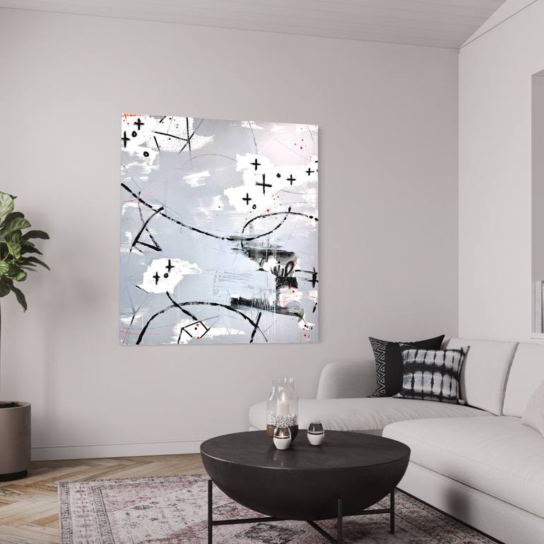 Original Abstract Expressionism Abstract Mixed Media by Sarah Finucane