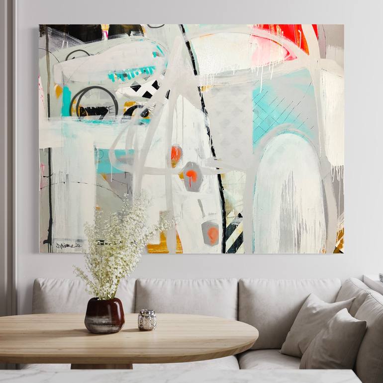 Original Abstract Expressionism Abstract Painting by Sarah Finucane