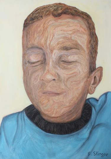 Original Portrait Painting by Bobby Stinger