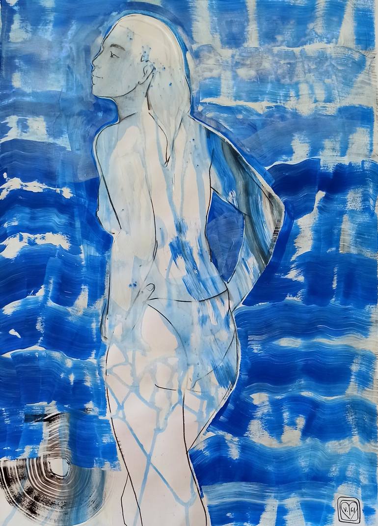 Print of Nude Drawing by Victoria Golovina
