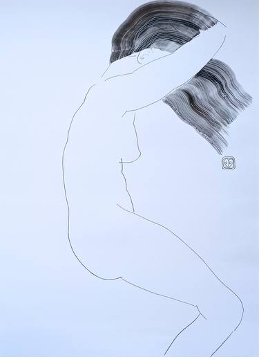 Original Figurative Body Drawings by Victoria Golovina