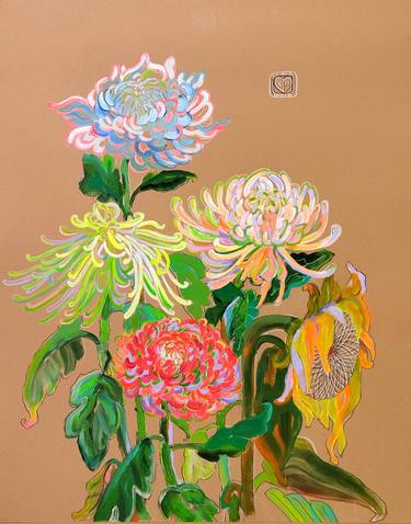 Print of Floral Paintings by Victoria Golovina