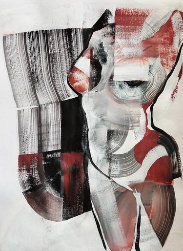 Print of Abstract Expressionism Body Drawings by Victoria Golovina