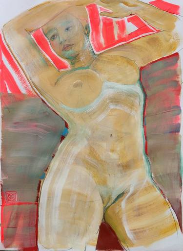 Print of Nude Paintings by Victoria Golovina