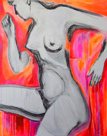 Original Abstract Expressionism Nude Paintings by Victoria Golovina