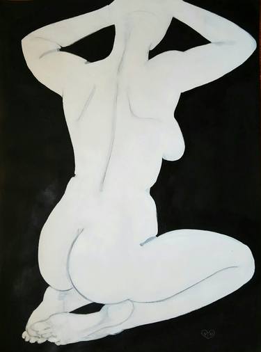 Original Abstract Expressionism Nude Drawings by Victoria Golovina