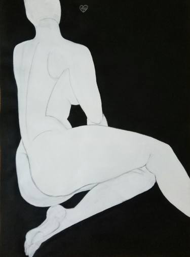 Original Abstract Expressionism Nude Drawings by Victoria Golovina