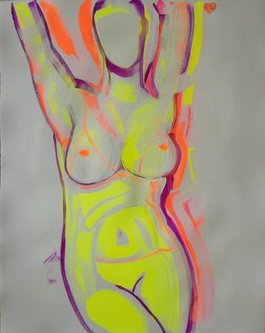 Original Abstract Body Drawings by Victoria Golovina