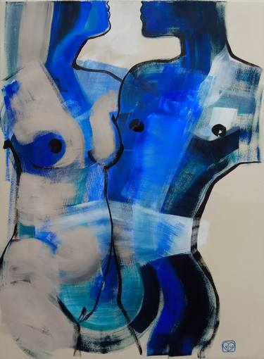 Original Abstract Body Drawings by Victoria Golovina