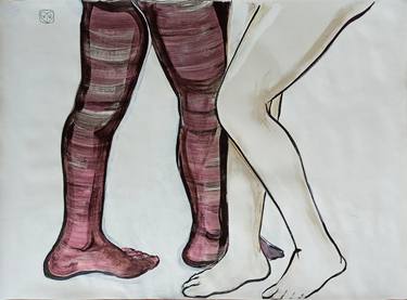 Print of Abstract Body Drawings by Victoria Golovina