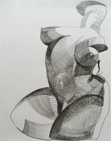 Print of Abstract Body Drawings by Victoria Golovina