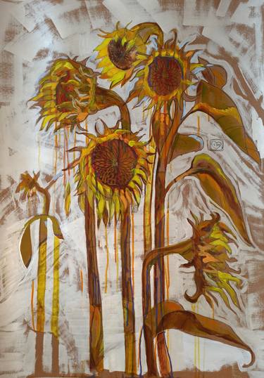 Last Sunflowers. Последние подсолнухи. thumb