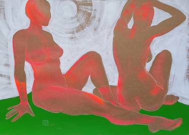 Print of Abstract Expressionism Nude Drawings by Victoria Golovina
