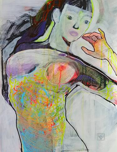 Original Abstract Body Drawings by Victoria Golovina