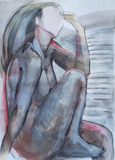 Print of Abstract Expressionism Body Drawings by Victoria Golovina