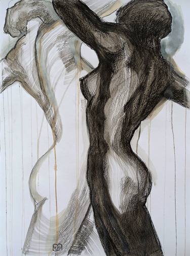 Print of Abstract Expressionism Nude Drawings by Victoria Golovina