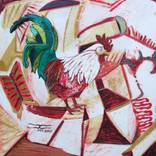 rooster oil painting tango Un gallo para Pugliese Argentina by Diego Castro