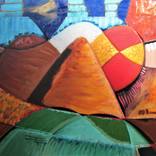 abstract landscape oil bass relief fineart art by Castro by Diego Castro