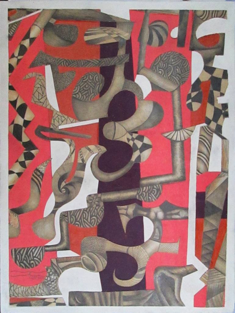 Original Conceptual Abstract Drawing by Diego Castro