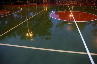 Basketball court in the rain - Limited Edition of 10 thumb