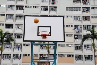 Basketball, home windows palm tree HK - Limited Edition of 20 thumb