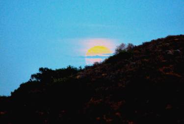 Summer Blue Moon at Sunset 2015 thumb