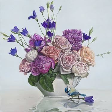 Print of Realism Floral Paintings by Vladimir Stanek