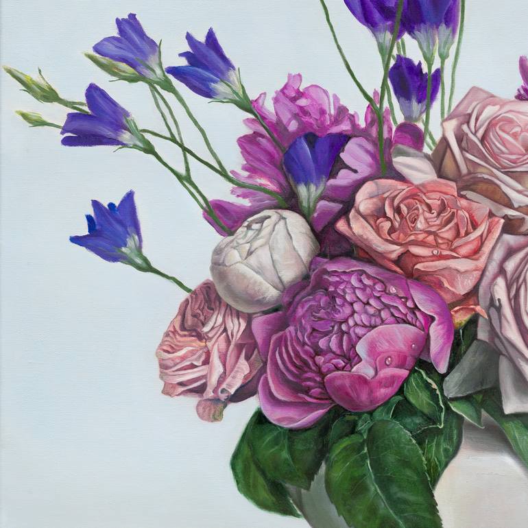 Original Modernism Floral Painting by Vladimir Stanek