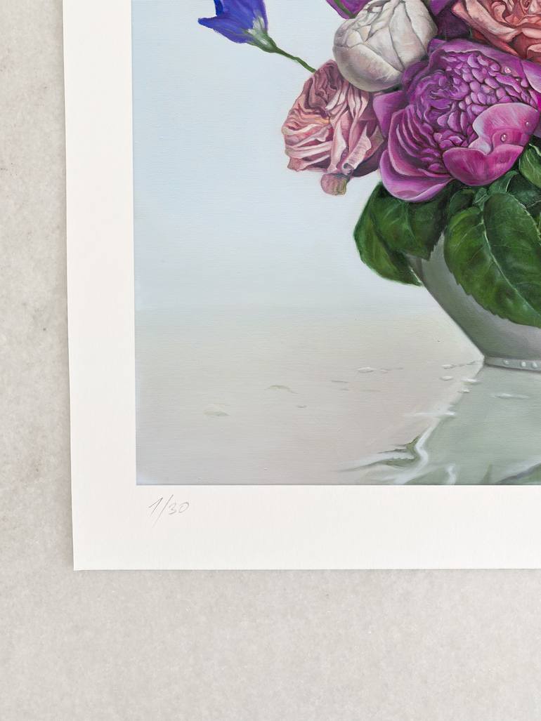 Original Modernism Floral Painting by Vladimir Stanek