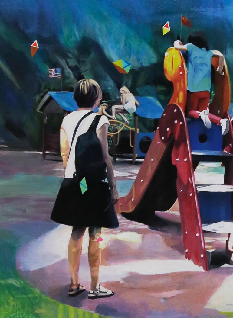 Original Figurative Children Painting by Jim Céladon