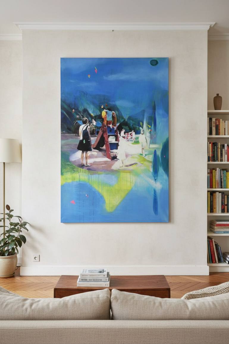 Original Figurative Children Painting by Jim Céladon