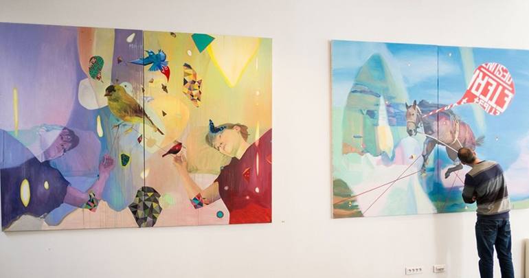 Original Figurative Women Painting by Jim Céladon