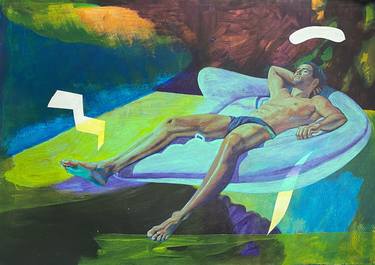 Original Figurative Men Paintings by Jim Céladon