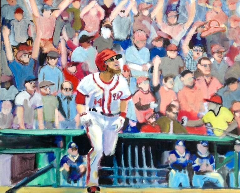 Bryce Harper Washington Nationals Fan Art Poster Baseball 