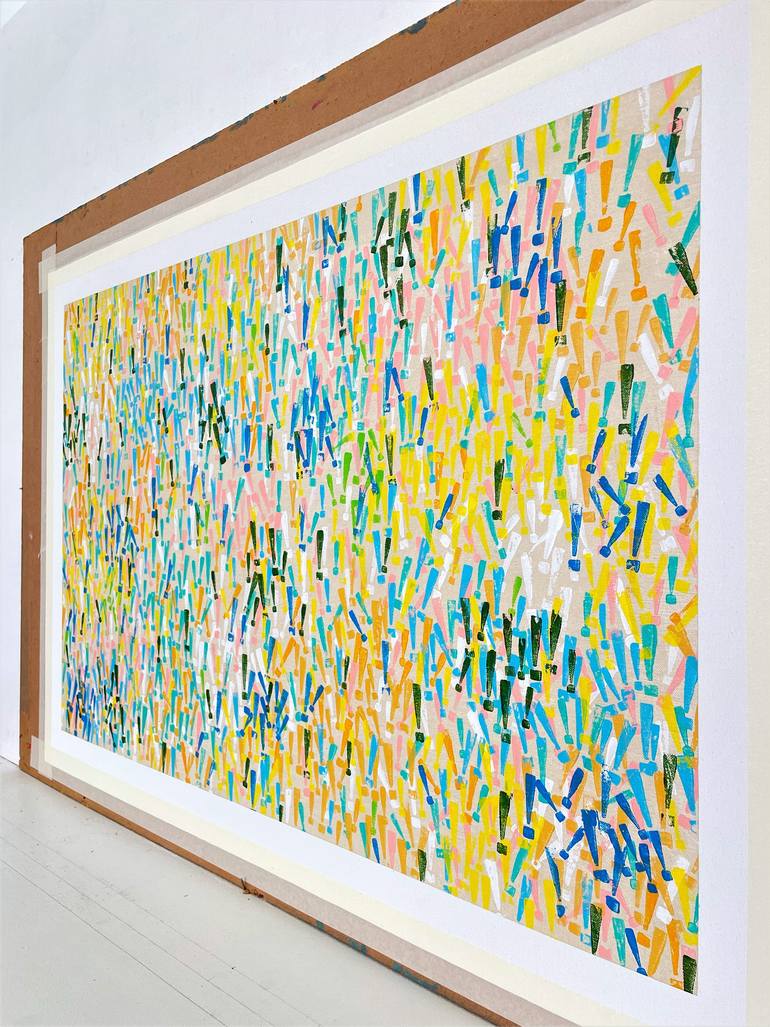 Original Abstract Geometric Painting by Sanjay Dhawan