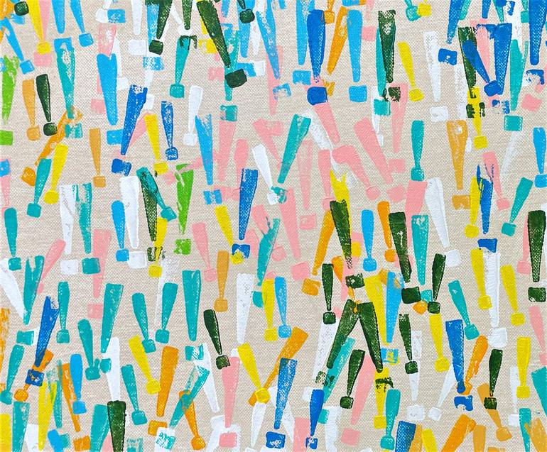 Original Abstract Geometric Painting by Sanjay Dhawan