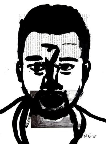 kanye west line drawing